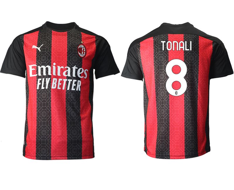 Men 2020-2021 club AC milan home aaa version #8 red Soccer Jerseys->ac milan jersey->Soccer Club Jersey